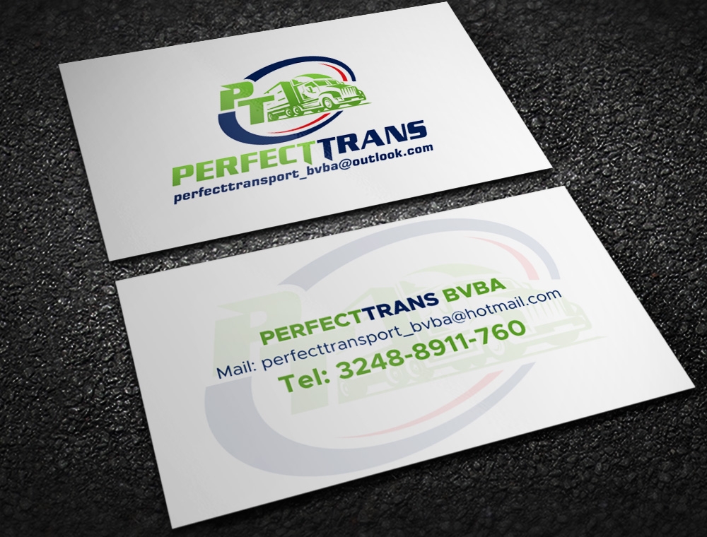 PerfectTrans BVBA logo design by Kindo