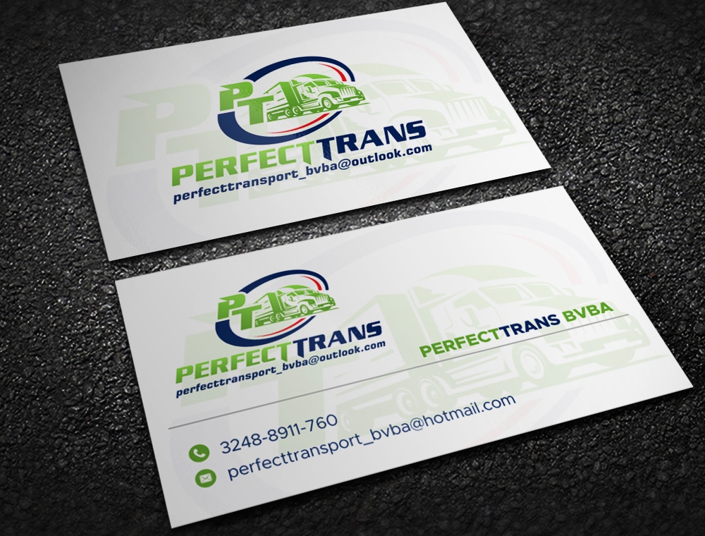 PerfectTrans BVBA logo design by Kindo