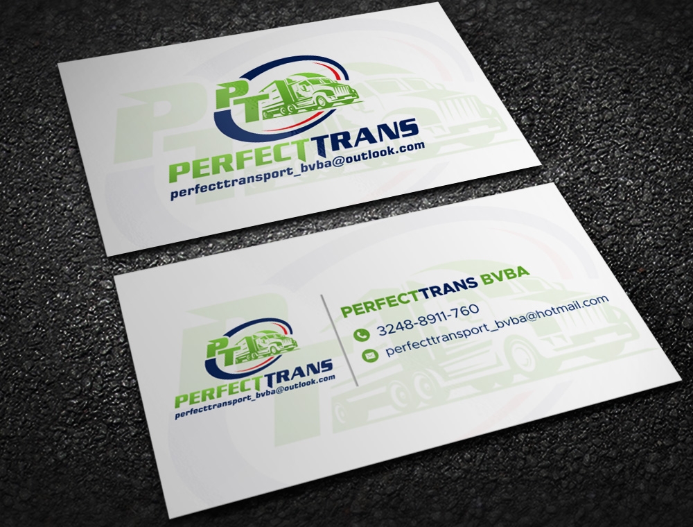 PerfectTrans BVBA logo design by Kindo