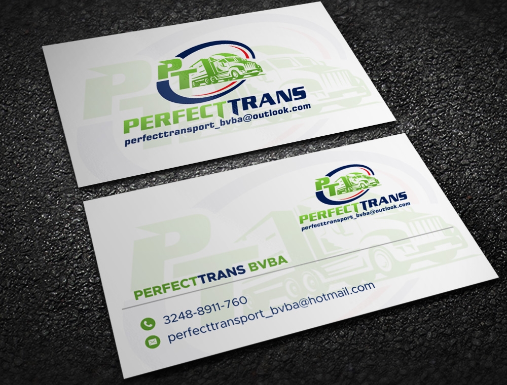 PerfectTrans BVBA logo design by Kindo