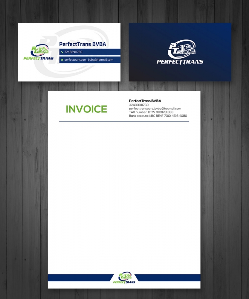 PerfectTrans BVBA logo design by fritsB