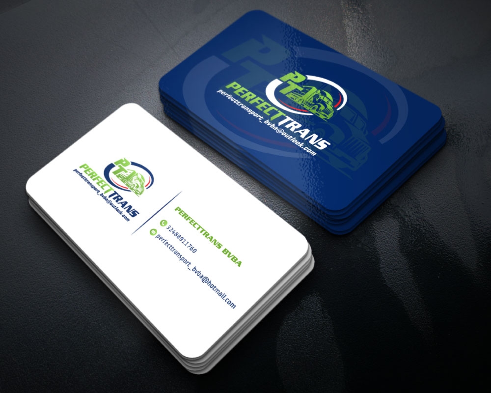 PerfectTrans BVBA logo design by Boomstudioz