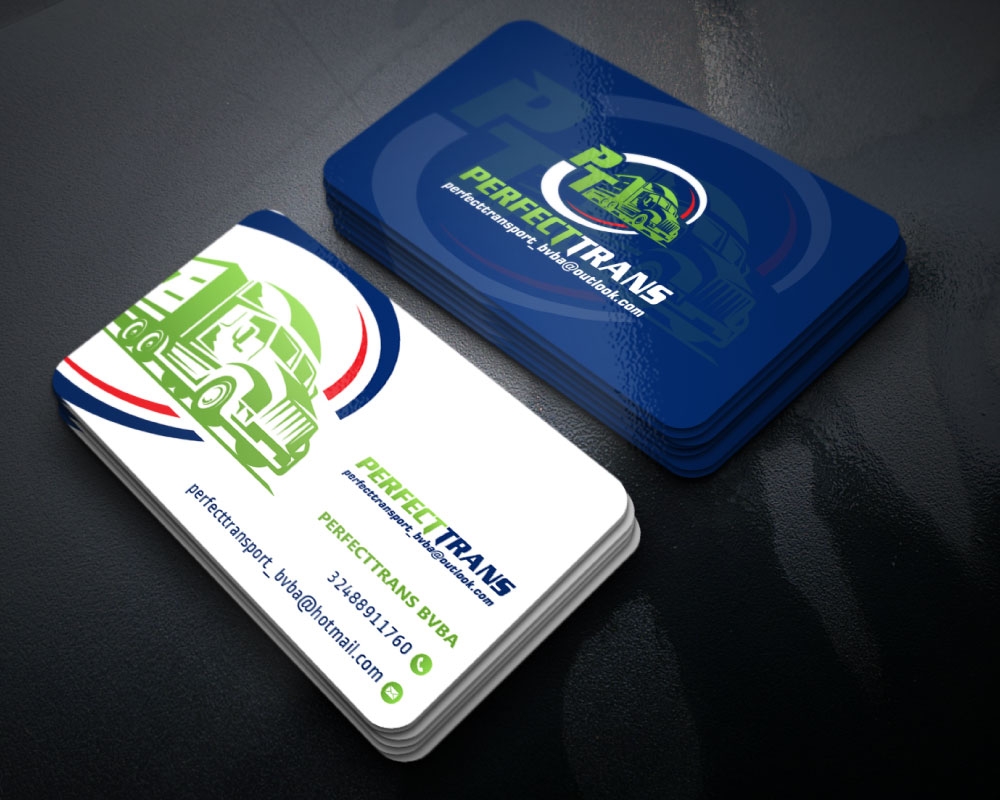 PerfectTrans BVBA logo design by Boomstudioz