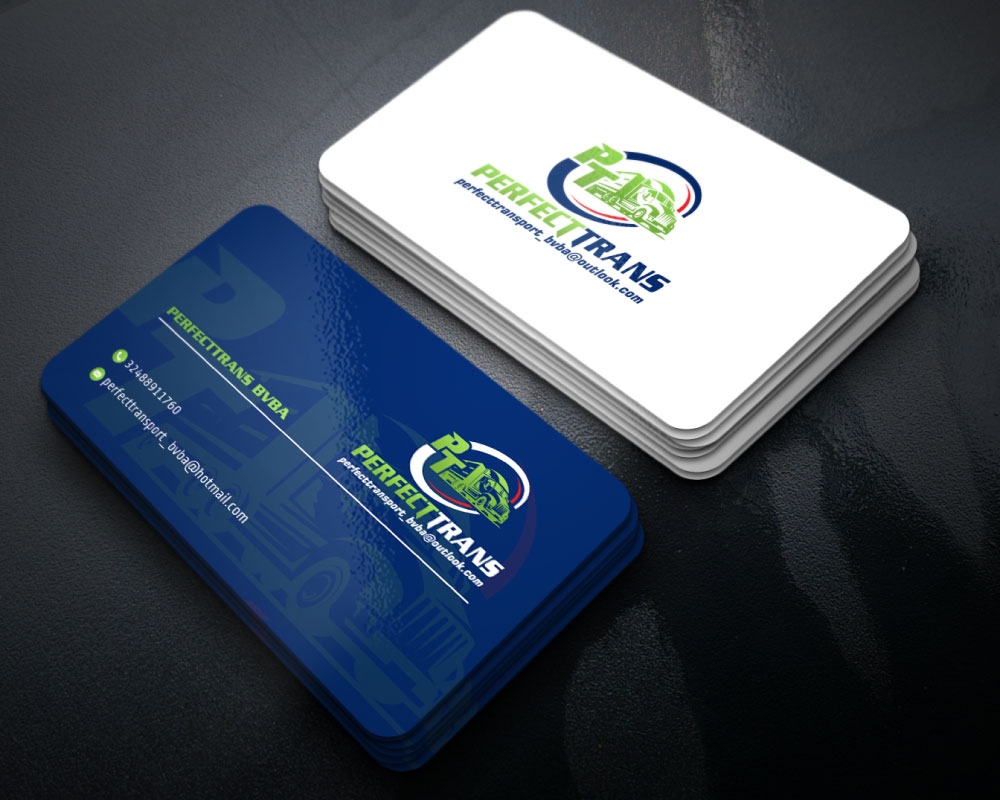 PerfectTrans BVBA logo design by Boomstudioz