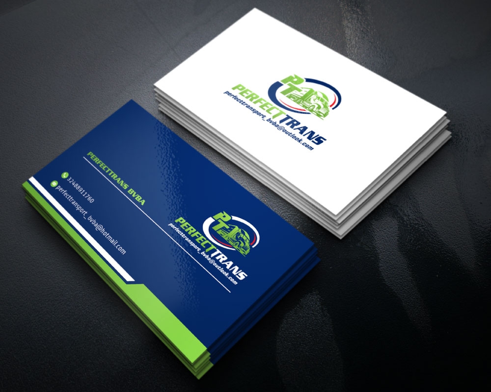 PerfectTrans BVBA logo design by Boomstudioz