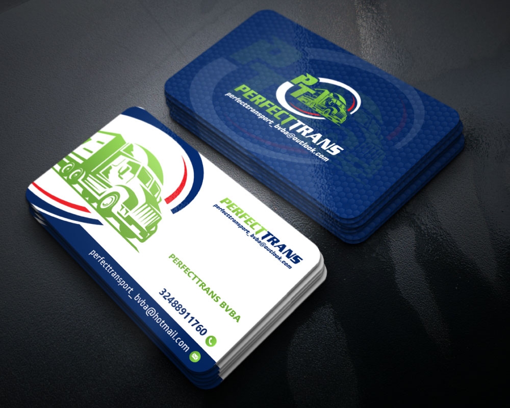 PerfectTrans BVBA logo design by Boomstudioz