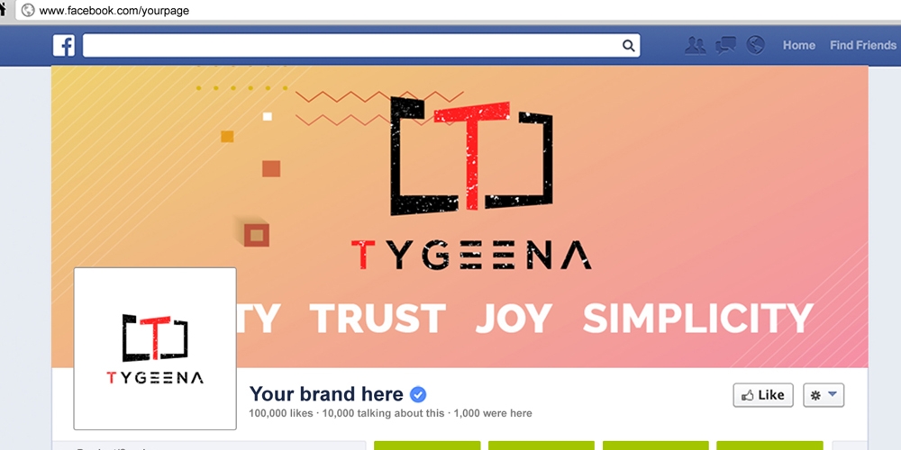 Tygeena logo design by Boomstudioz