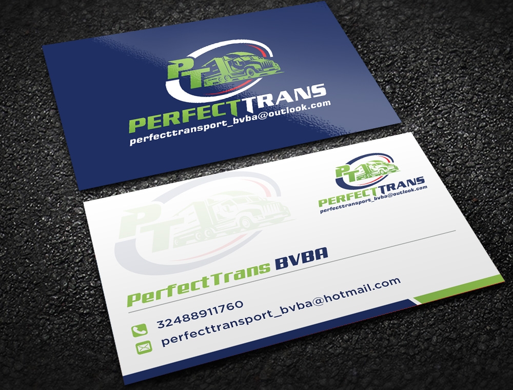 PerfectTrans BVBA logo design by mattlyn