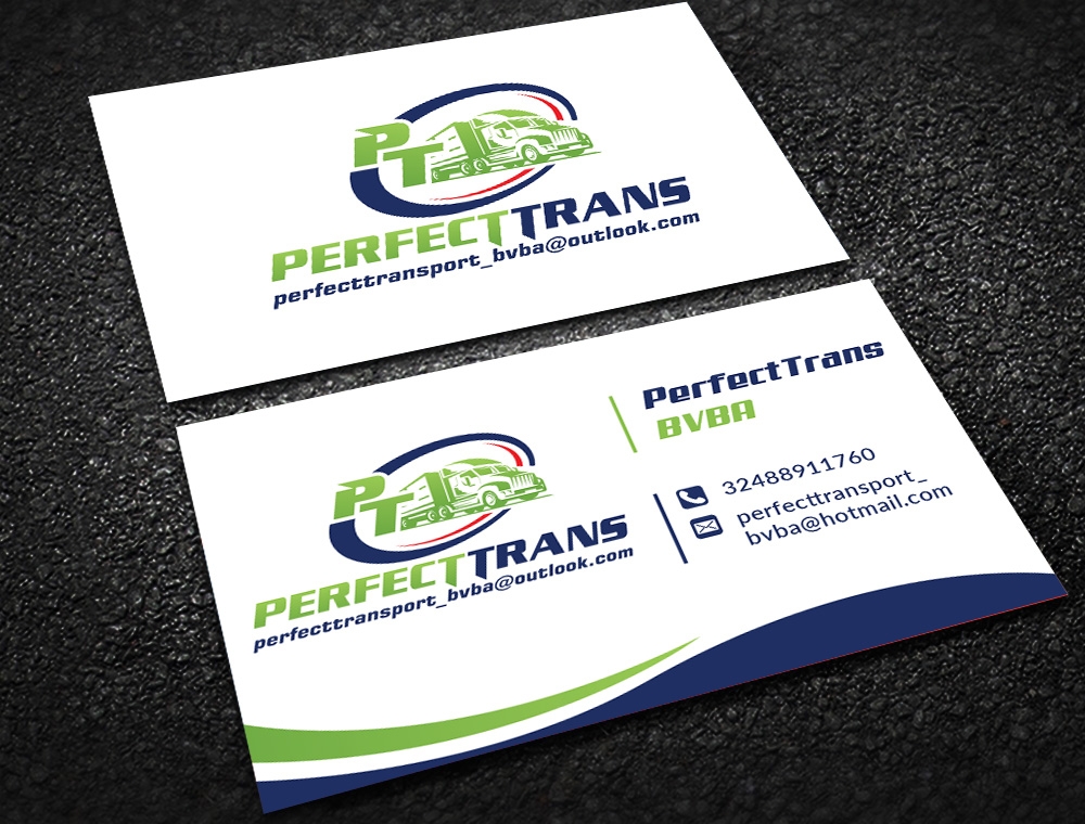 PerfectTrans BVBA logo design by mattlyn