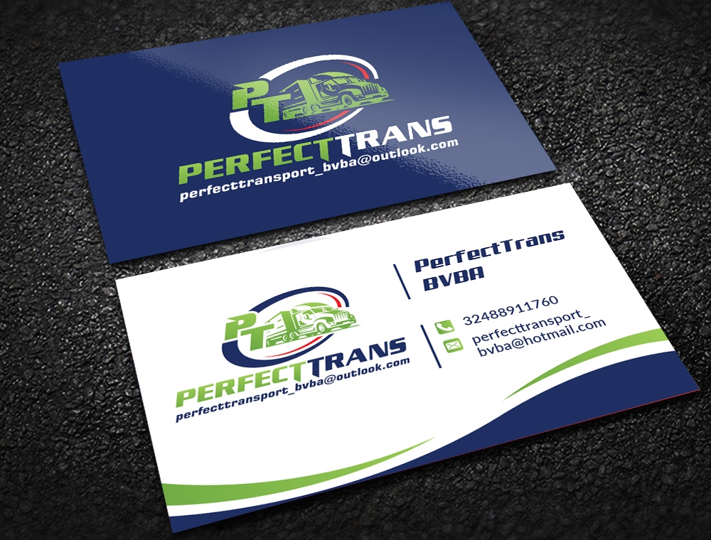 PerfectTrans BVBA logo design by mattlyn