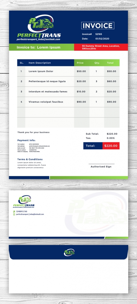 PerfectTrans BVBA logo design by mattlyn