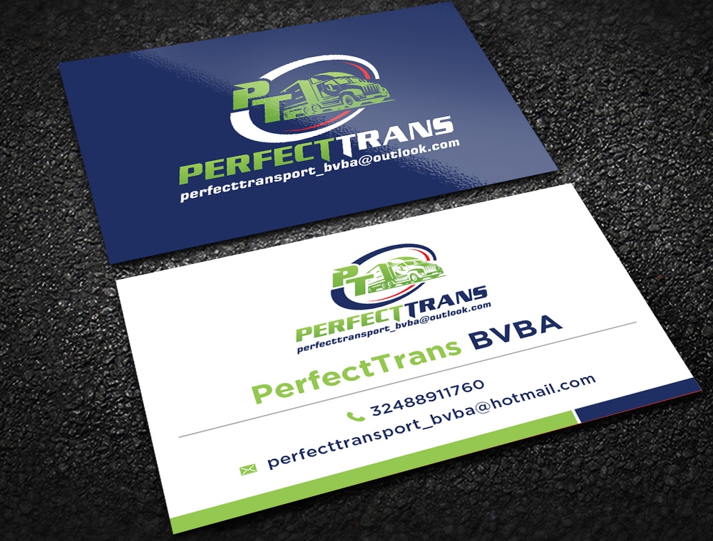 PerfectTrans BVBA logo design by mattlyn