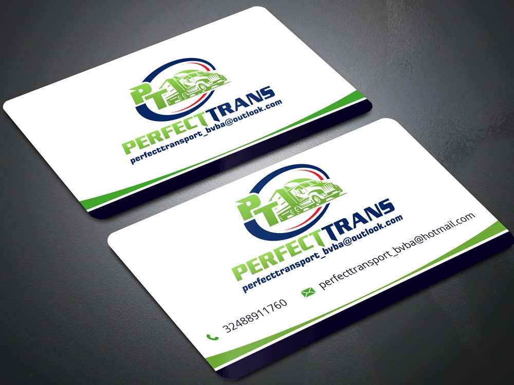 PerfectTrans BVBA logo design by Gelotine