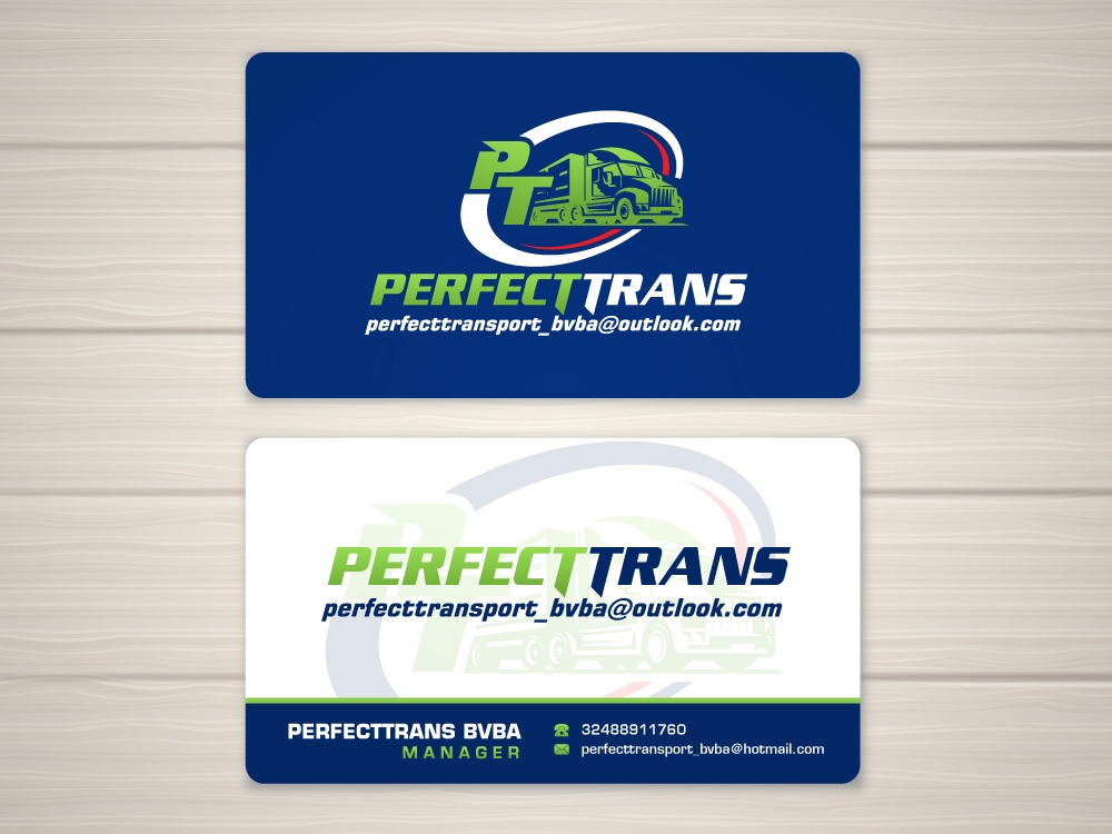 PerfectTrans BVBA logo design by labo