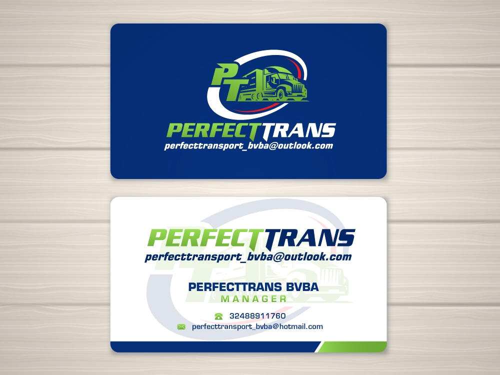 PerfectTrans BVBA logo design by labo