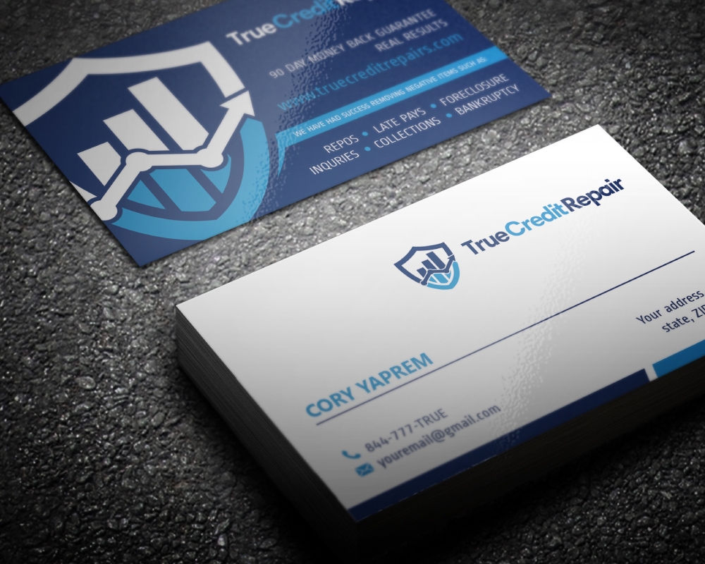 True Credit Repair logo design by Boomstudioz