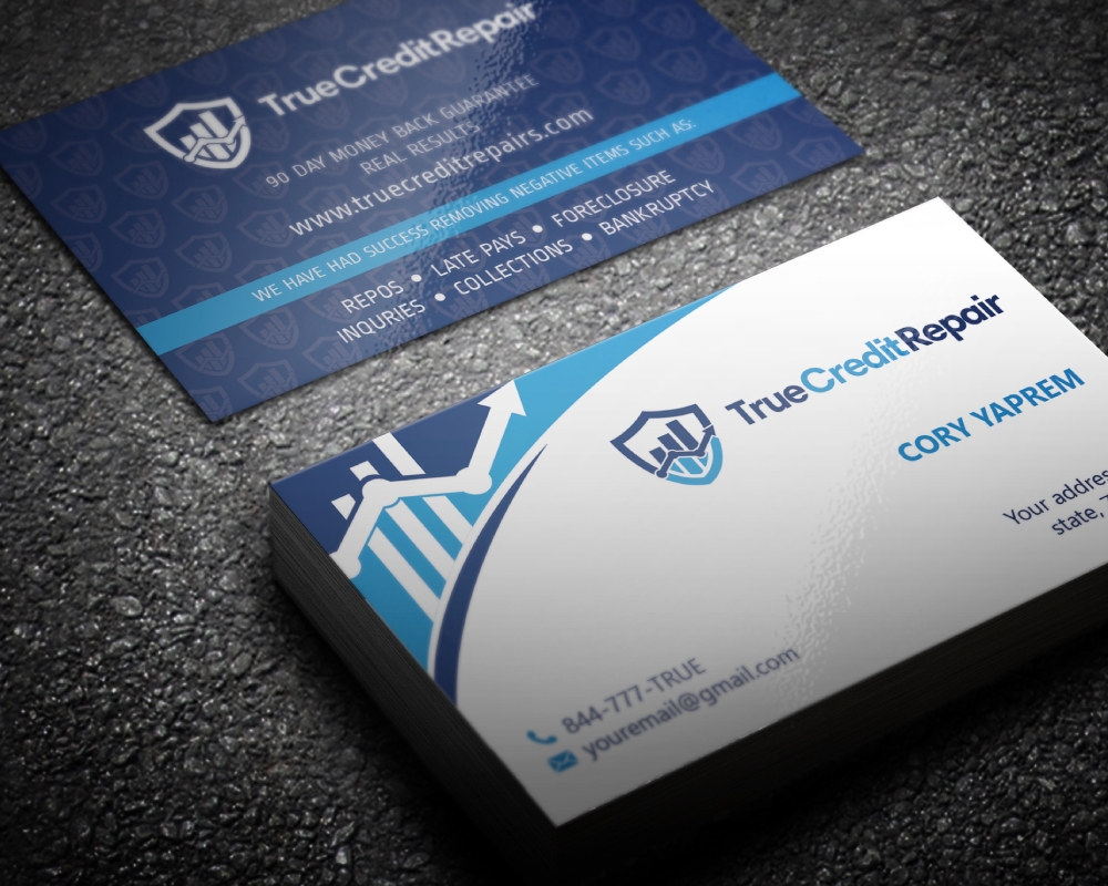 True Credit Repair logo design by Boomstudioz