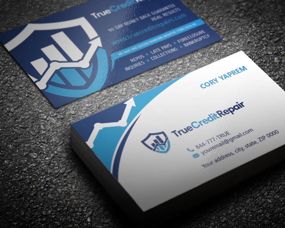 True Credit Repair logo design by Boomstudioz