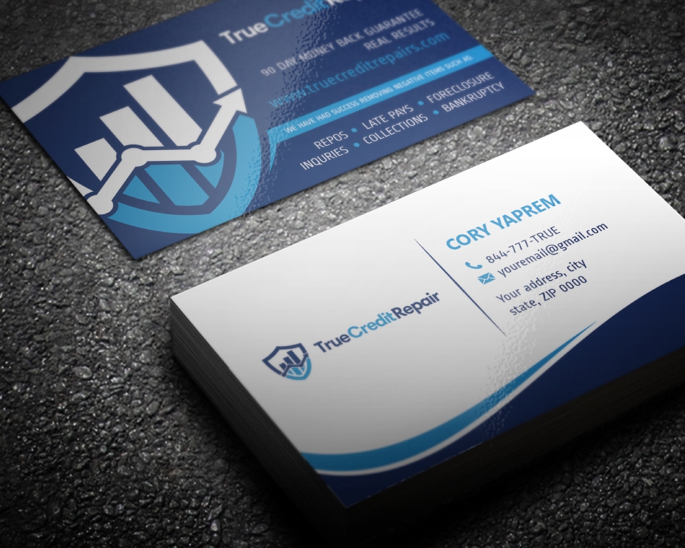 True Credit Repair logo design by Boomstudioz