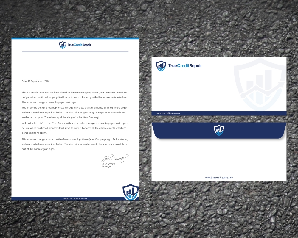 True Credit Repair logo design by Boomstudioz