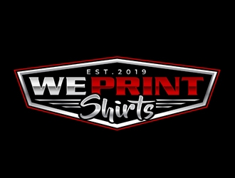 We Print Shirts logo design by DreamLogoDesign