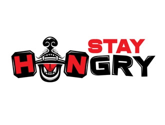 STAY HUNGRY logo design by DreamLogoDesign