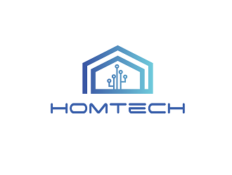 HOMTECH logo design by paredesign