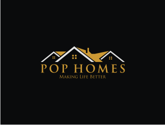 PoP Homes logo design by logitec