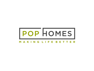 PoP Homes logo design by bricton
