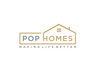 PoP Homes logo design by bricton