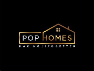 PoP Homes logo design by bricton
