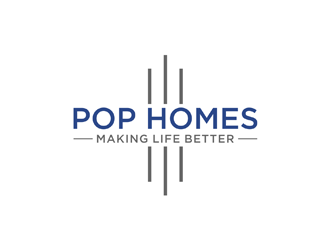 PoP Homes logo design by johana