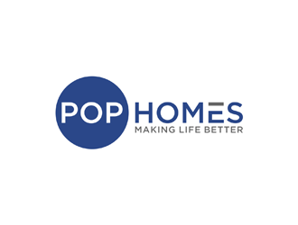 PoP Homes logo design by johana
