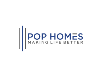 PoP Homes logo design by johana