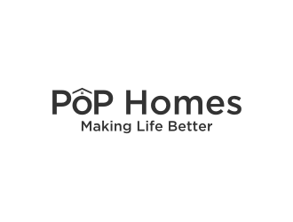 PoP Homes logo design by Gravity