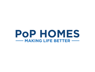 PoP Homes logo design by RIANW