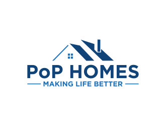 PoP Homes logo design by RIANW