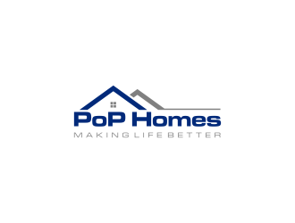 PoP Homes logo design by haidar