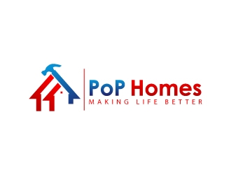 PoP Homes logo design by uttam