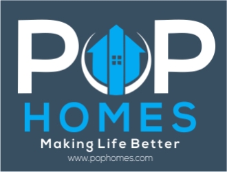 PoP Homes logo design by nikkiblue