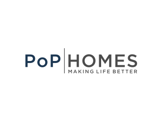 PoP Homes logo design by Zhafir