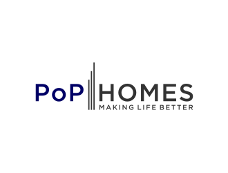 PoP Homes logo design by Zhafir