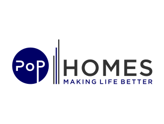 PoP Homes logo design by Zhafir