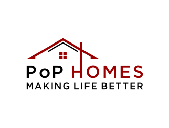 PoP Homes logo design by Zhafir