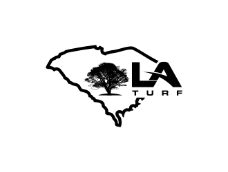 L A Turf logo design by ammad
