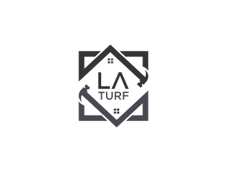 L A Turf logo design by N3V4