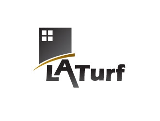 L A Turf logo design by Logoways