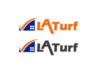 L A Turf logo design by Logoways