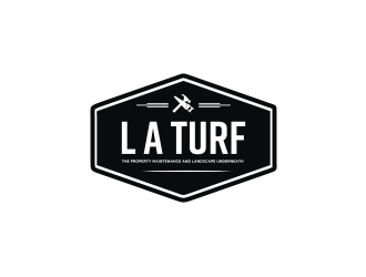 L A Turf logo design by Adundas