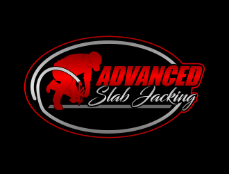 Advanced Slab Jacking logo design by beejo